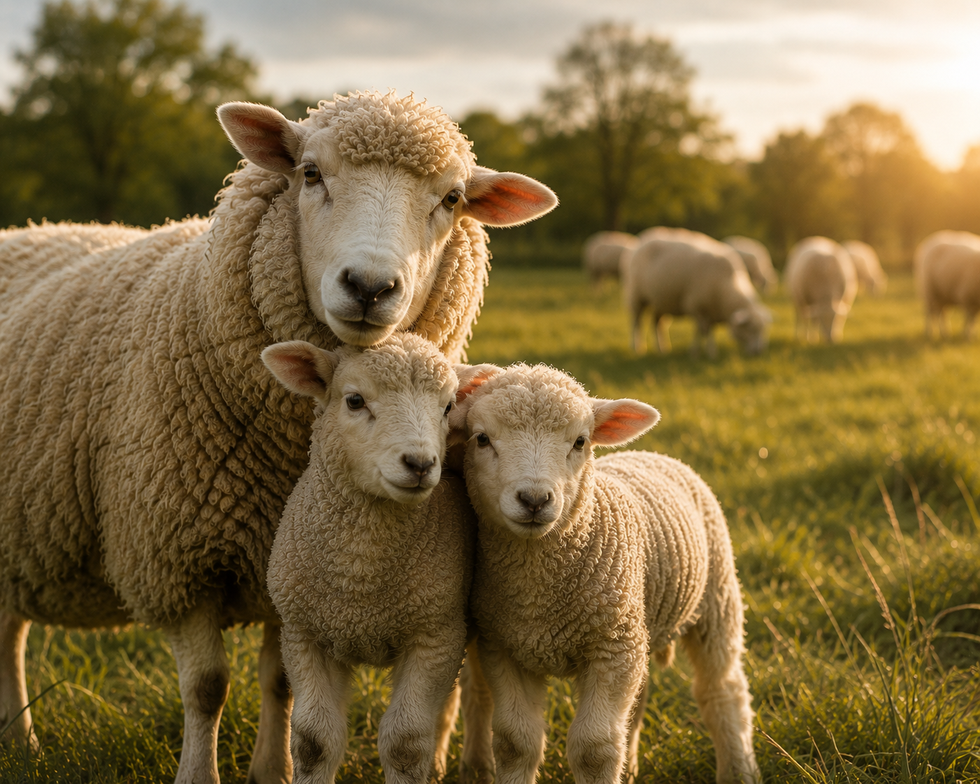 Schaap buiten in natuurlijk licht